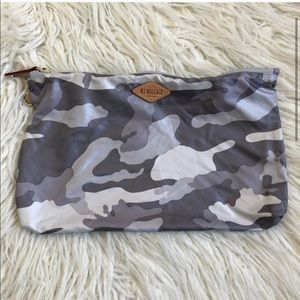 MZ Wallace Camo Detachable Metro Zip Pouch EUC